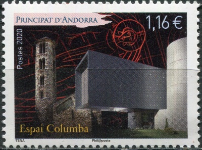 Андорра Французская. 2020. 1 год музею "Espai Columba" (Почтовая марка. MNH OG)