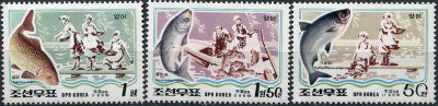 КНДР. 1999. Разведение рыбы (Серия Почтовых марок. MNH OG)