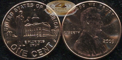 США. 1 цент. 2009.P (Unc)