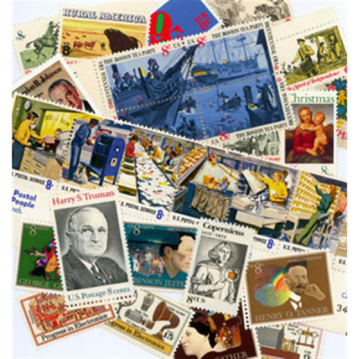 США. Набор памятных марок. 1973 (34 шт., Негашенные)
