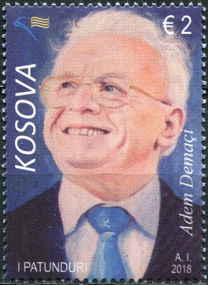 Косово. 2018. Адем Демачи (1936-2018), писатель и активист за независимость (Почтовая марка. MNH OG)