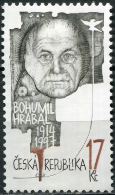 Чехия. 2014. Богумил Грабал [1914-1997], писатель (Почтовая марка. MNH OG)