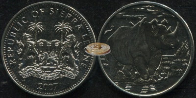Сьерра Леоне. 1 доллар. 2007 (Unc)