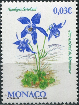 Монако. 2011. Национальный парк Меркантур (Почтовая марка. MNH OG)
