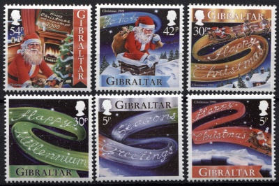 Гибралтар. 1999. Рождество (Серия. MNH OG)