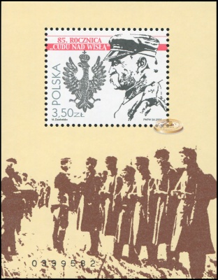 Польша. 2005. 85-я годовщина Варшавской битвы "Чудо на Висле"  (Блок. MNH OG)