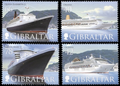 Гибралтар. 2007. Круизные корабли III (Серия. MNH OG)