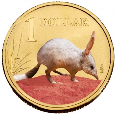 Австралия. 1 доллар. 2009 (Unc. Эмаль)