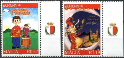Мальта. 2010. Детские книги (Серия Почтовых марок. MNH OG)