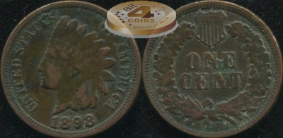 США. 1 цент. 1898 (VF)