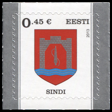 Эстония. 2013. Гербы городов Эстонии. Синди (Почтовая марка. MNH OG)