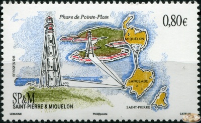 Сен-Пьер и Микелон. 2016. Маяк Pointe-Plate (Почтовая марка. MNH OG)