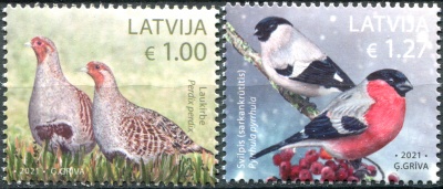 Латвия. 2021. Национальные птицы (Серия Почтовых марок. MNH OG)