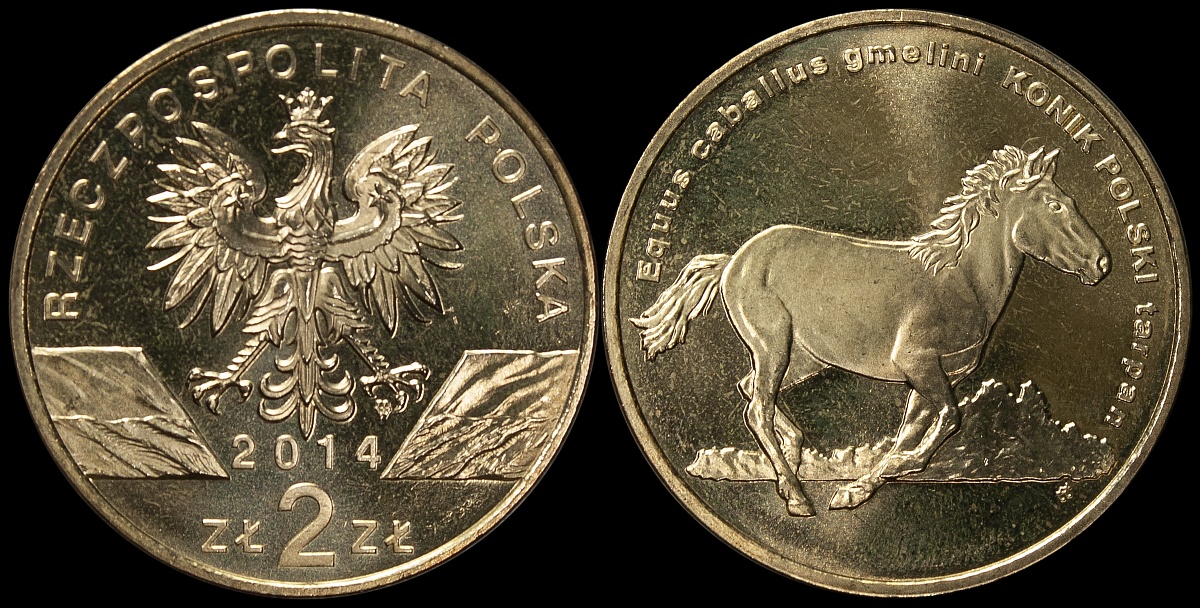 Польша. 2 злотых. 2014 (Unc) Польский коник