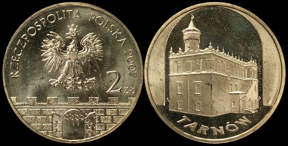 Польша. 2 злотых. 2007 (Unc) Тарнув