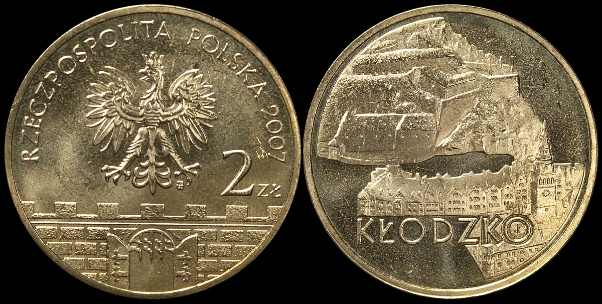 Польша. 2 злотых. 2007 (Unc) Клодзко
