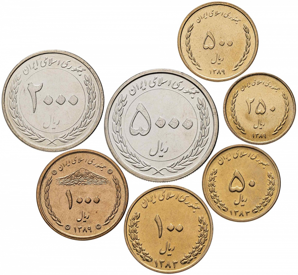 Иран. Набор №8 (7 монет) 2006-11