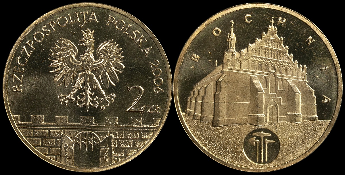 Польша. 2 злотых. 2006 (Unc) Бохня