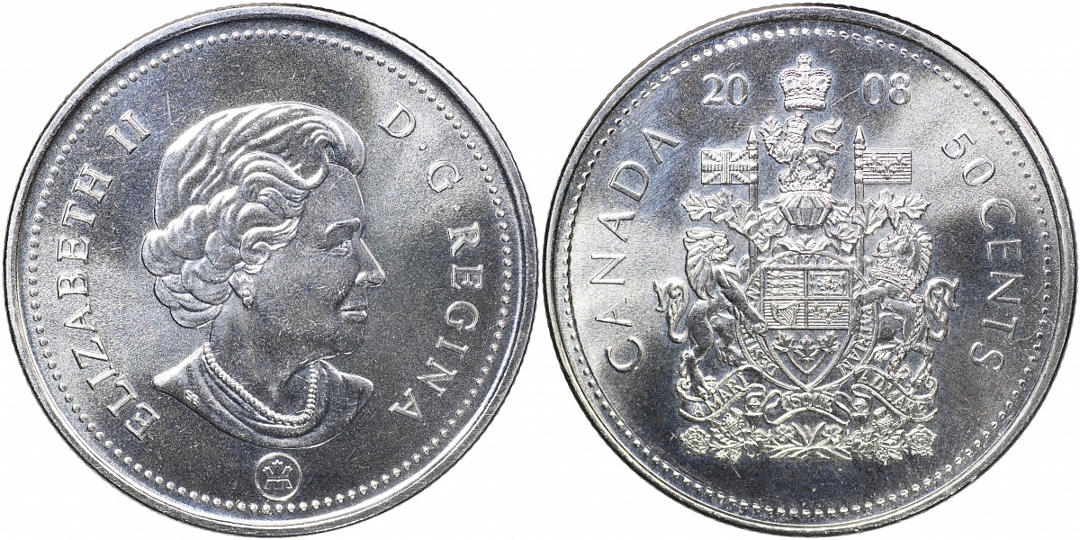 Канада. Монета 50 центов. 2008 (KM#494. Unc)