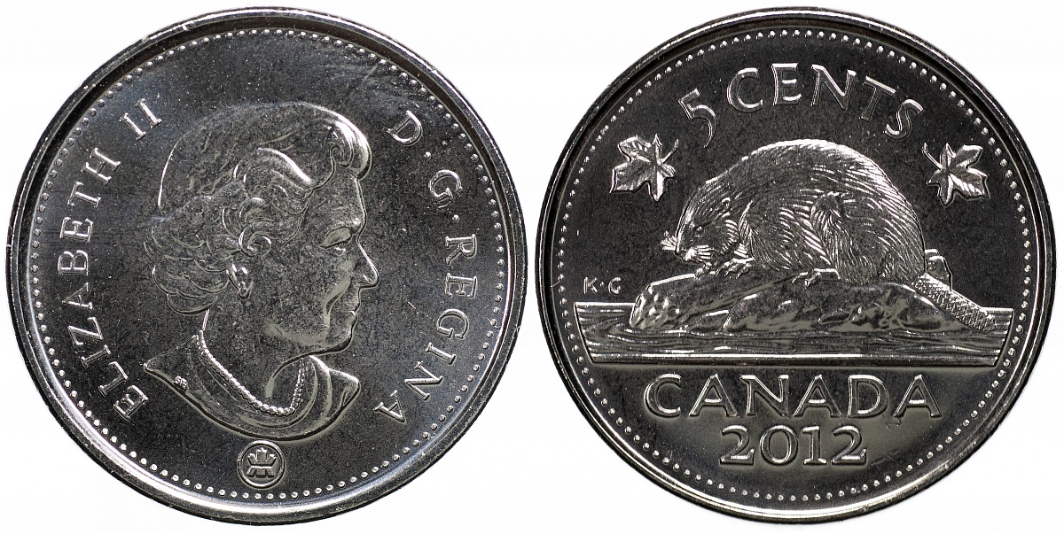 Канада. Монета 5 центов. 2012 (KM#491. Unc)