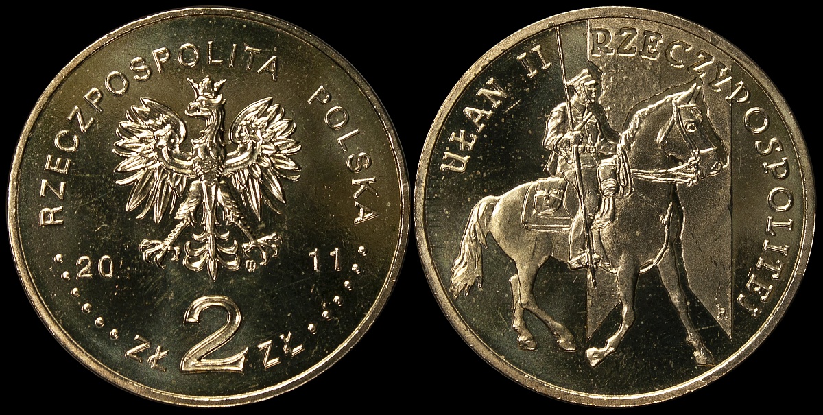 Польша. 2 злотых. 2011 (Unc) Улан II Польской республики