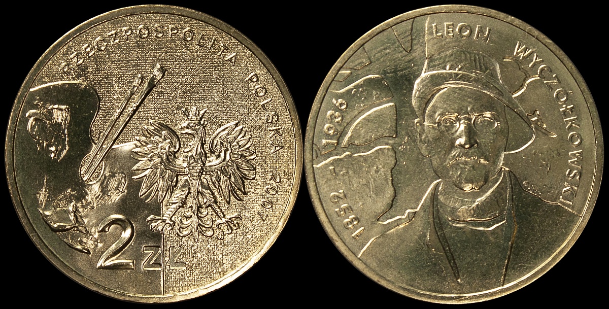 Польша. 2 злотых. 2007 (Unc) Леон Вычулковский