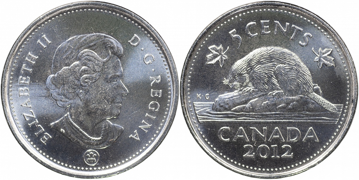 Канада. Монета 5 центов. 2012 (KM#491. Unc)