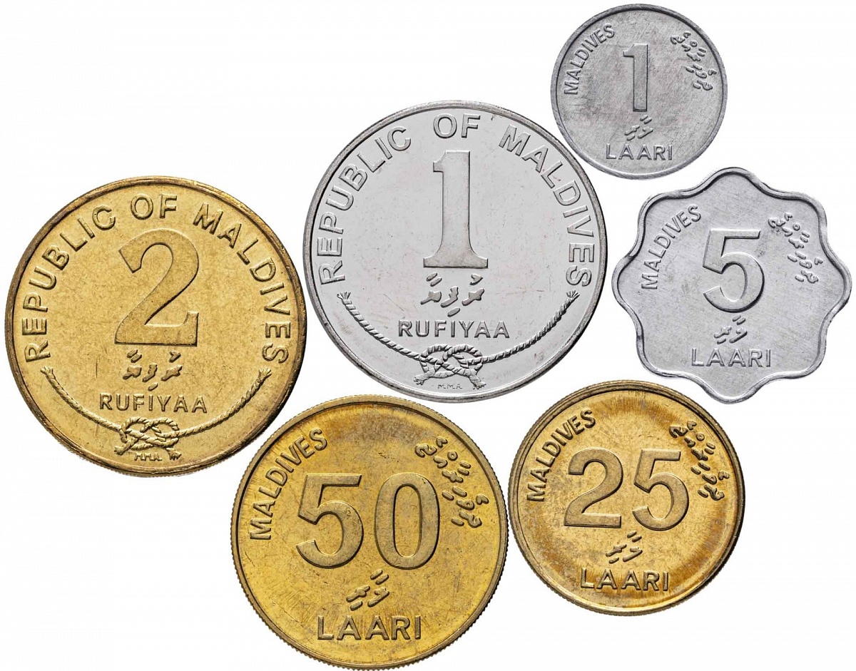 Мальдивы. Набор №6 (6 монет) 1990-2008