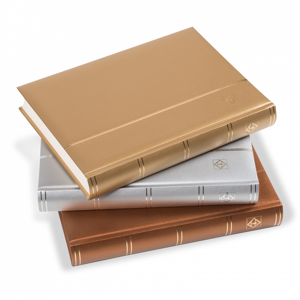 Альбом (кляссер) для марок COMFORT Metallic S64. 64 черные страницы (Leuchtturm)