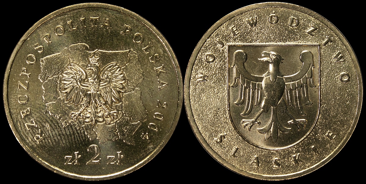 Польша. 2 злотых. 2004 (Unc) Силезское Воеводство
